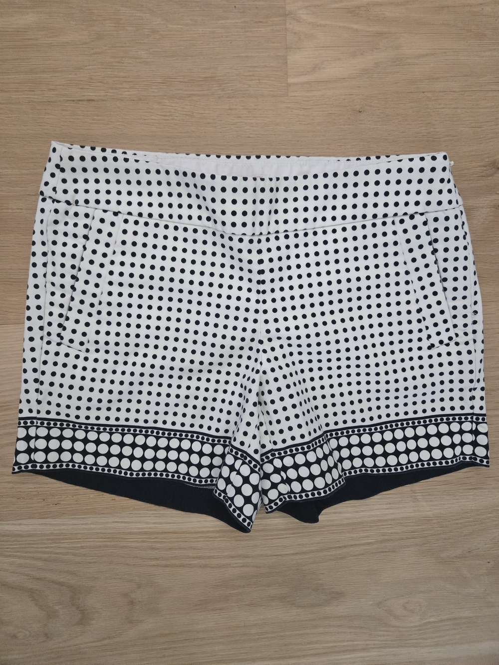 J. Crew Navy/Cream Polka Dot Shorts